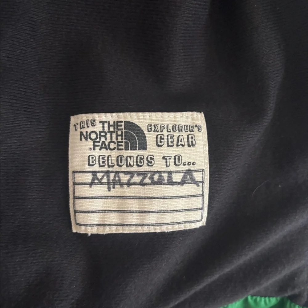 The North Face Boys L (14/16) Full Zip Jacket Windbreaker Green and Black